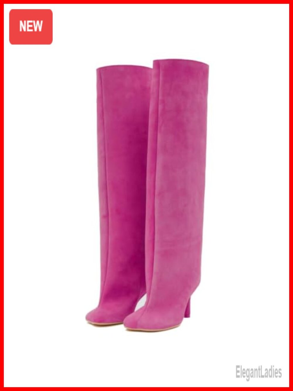 Wide Calf Suede Knee High Boots Square Toe Slouchy Fall Booties